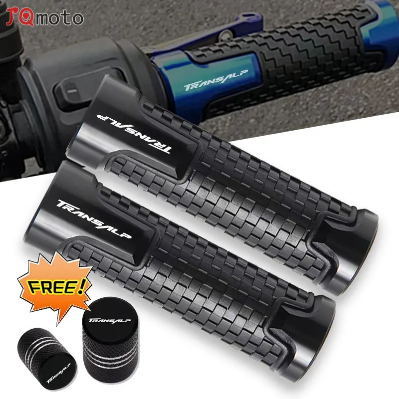 

For Honda TRANSALP XL 600 650 700 V XL700V XL650V Motorcycle Accessories Non Slip Handlebar Grip Throttle CNC Hand Bar Grips