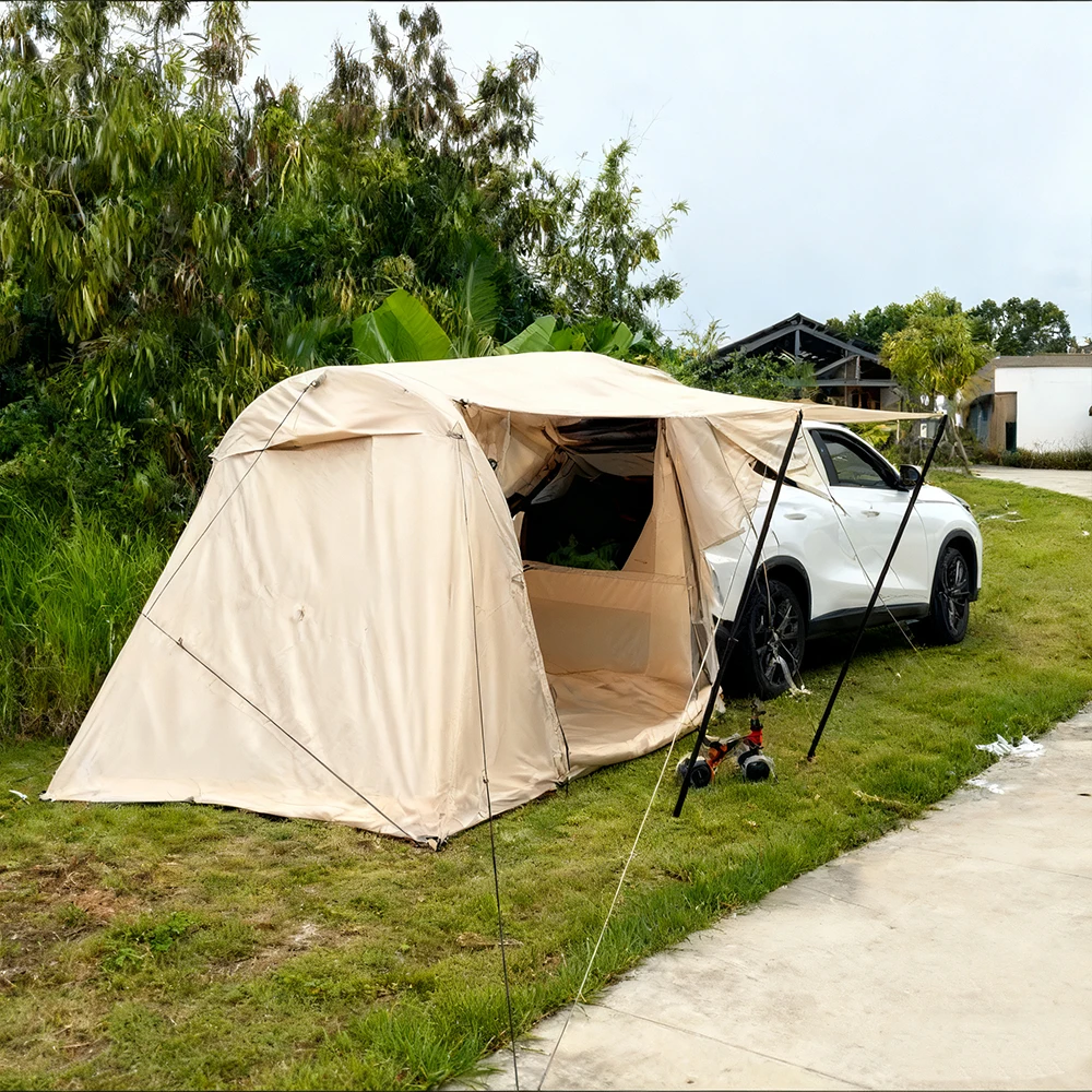 

STLF Factory-Custom Outdoor Family Travel Camping Hiking Sun Protection Four-Season Waterproof Oxford Car Roof Tent