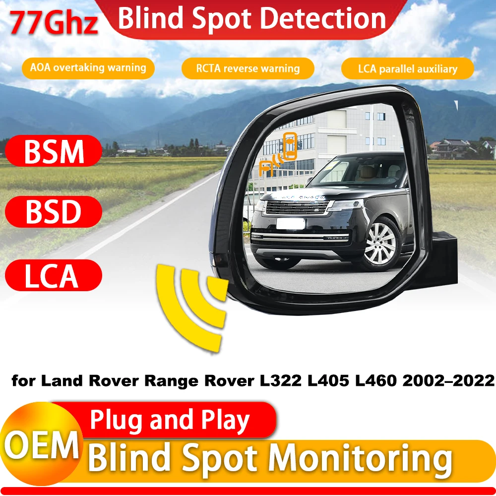 Highcity for Land Rover Range Rover L322 L405 L460 2002–2022 Blind Spot Assist Monitor Monitoring Detection BSM BSA BSD System