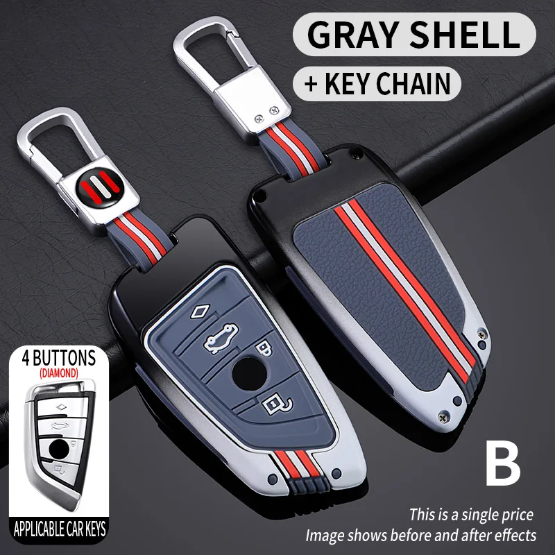 

For X5 F15 X6 X5M X6M F16 G30 3 5 7 Series G11 X1 F48 F39 X3 F10 F20 F30 F40 E90 E92 E93 Metal Car Key Cover Fob Case Shell