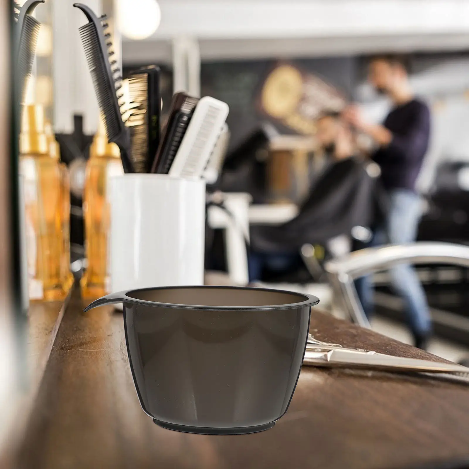 

Набор из 2 пластиковых мисок для окрашивания волос: для смешивания краски, для салонов и домашнего использования, с удобной ручкой, герметичные, простые в использовании