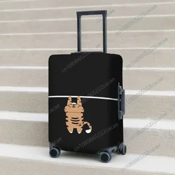 Pokrowiec na walizkę Cartoon Animal Tiger Funny Cruise Trip Vacation Fun Luggage Supplies Protection