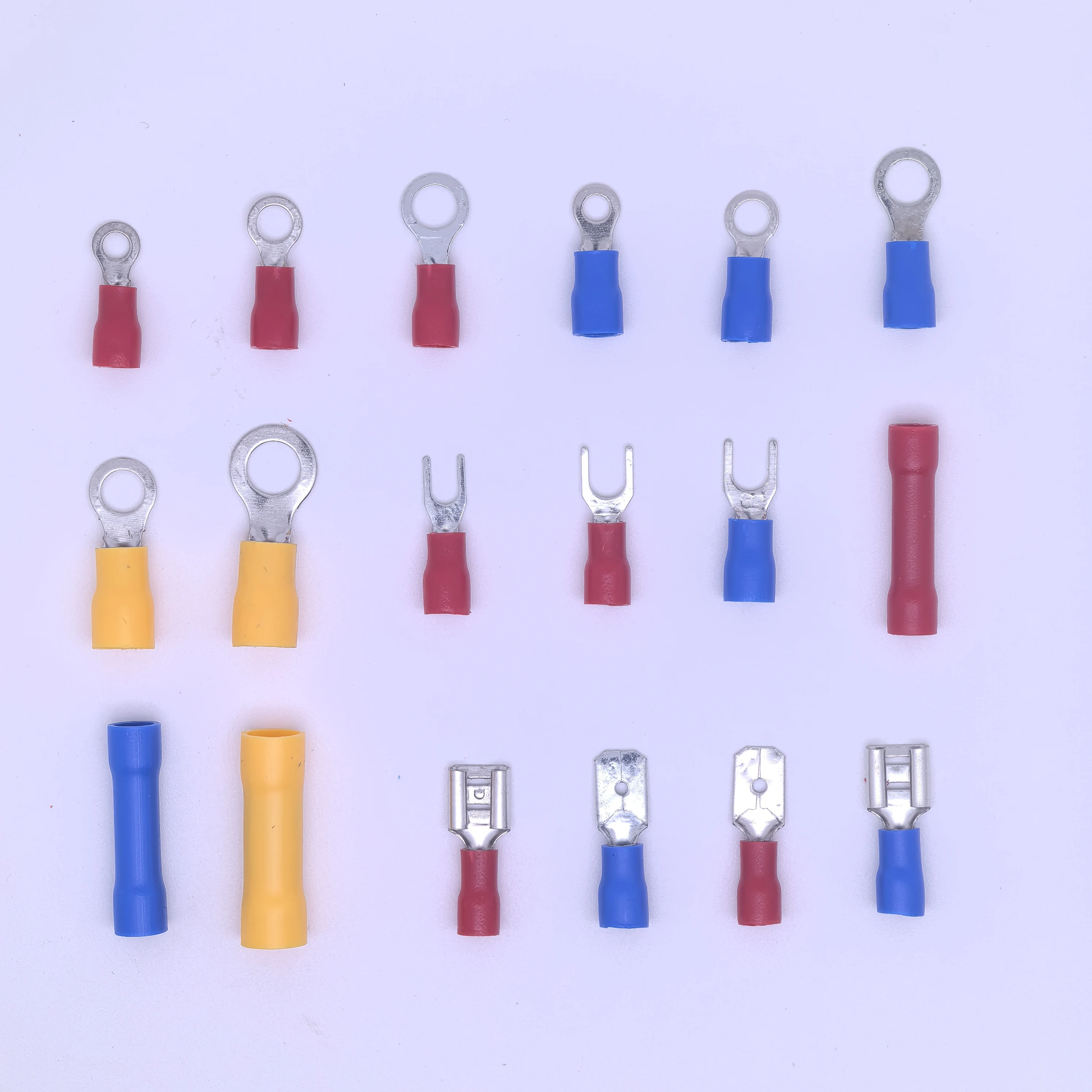 Terminale per pressa a freddo da 300 pezzi OT/UT Terminale a forcella rotonda a forcella Connettore per cavo automobilistico in scatola