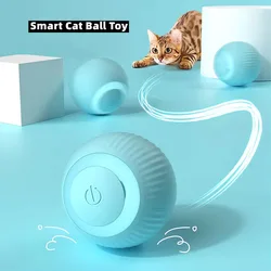 Cat Interactive Rolling Ball Smart Cat Toys Rechargeable Automatic Rolling Ball Indoor Electronic Cat Toy Cat Game Accessories