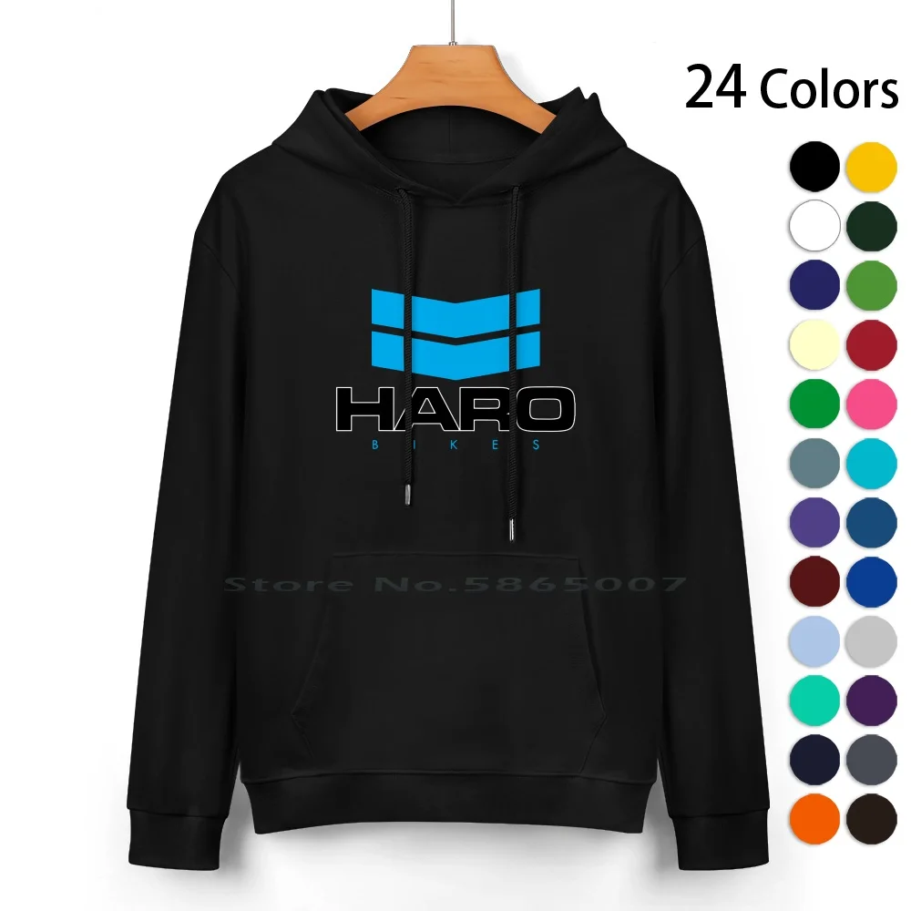 Classic Haro Bmx Logo Pure Cotton Hoodie Sweater 24 Colors Haro Hutch Redline Mongoose Bmx Gt Skyway Bicycle Bike Vintage Retro