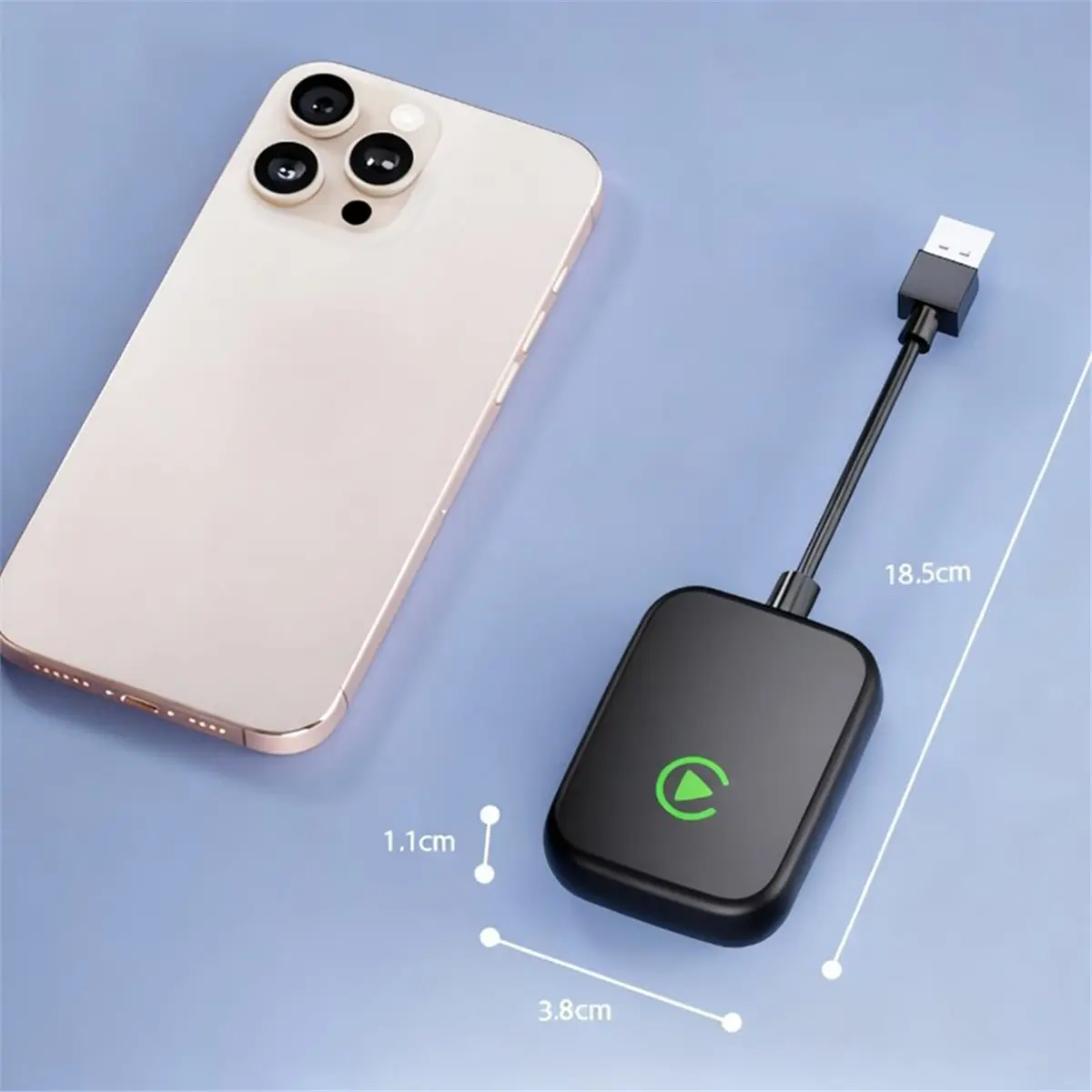 ~CLEARANCE A 2 in 1 Wireless CarPlay Adapter WiFi Bluetooth Smart Box Wired to Wireless Auto Dongle Plug & Multimedia Player Ada