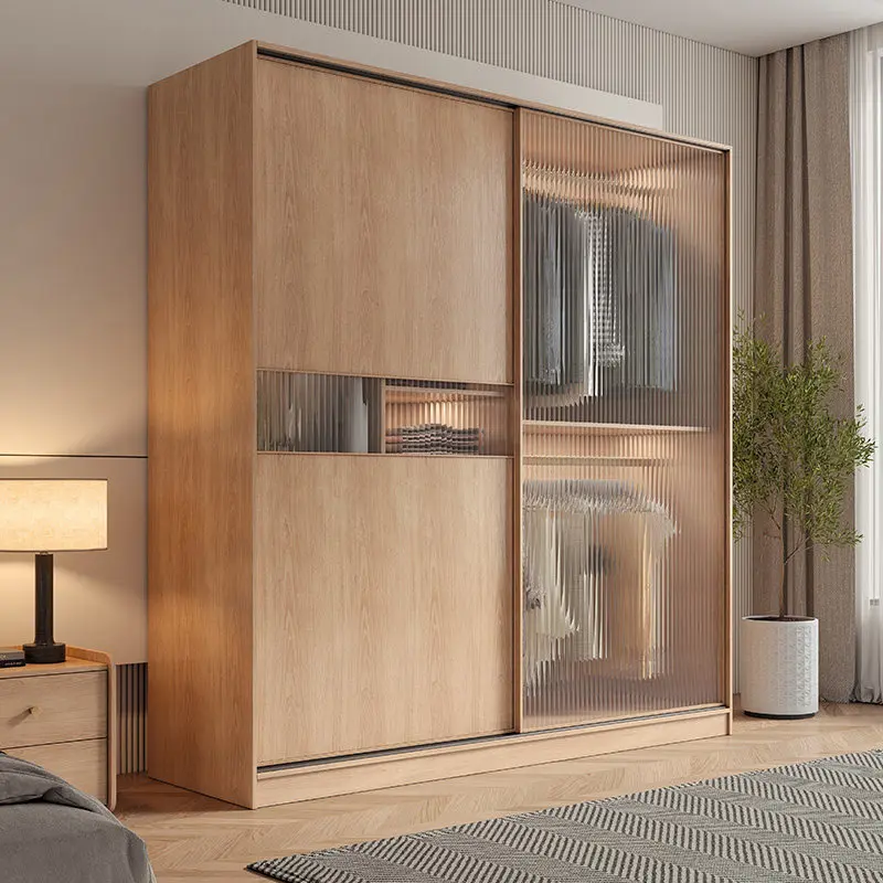 Cheap Glossy Wardrobes European Modern Luxury Wooden Bedroom Wardrobes Space Saving Storage Armarios De Ropa Furniture For Home