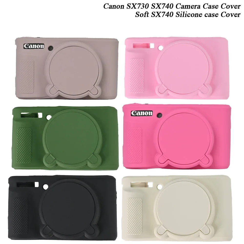 For Canon PowerShot SX730 SX740 SX740HS silicone Case Camera Bag Skin Rubber Camera case  Cover Skin