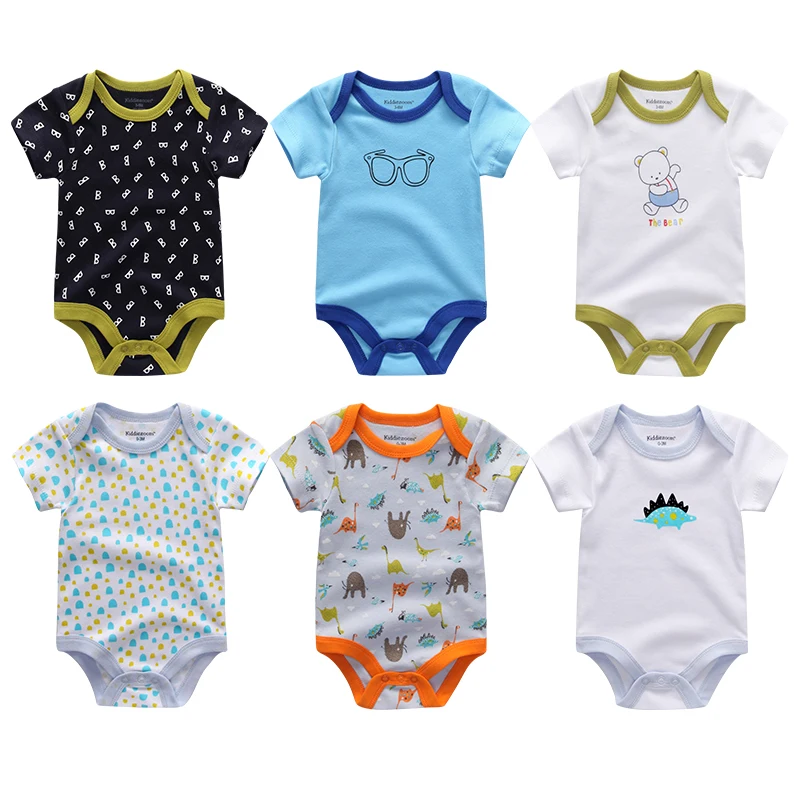 2022 Newborn Fall Clothes Baby Boy Jumpsuit Cartoon Print Infant Bodysuit 0-24 Months Girl Toddler Romper Wholesale Cheap Stuff