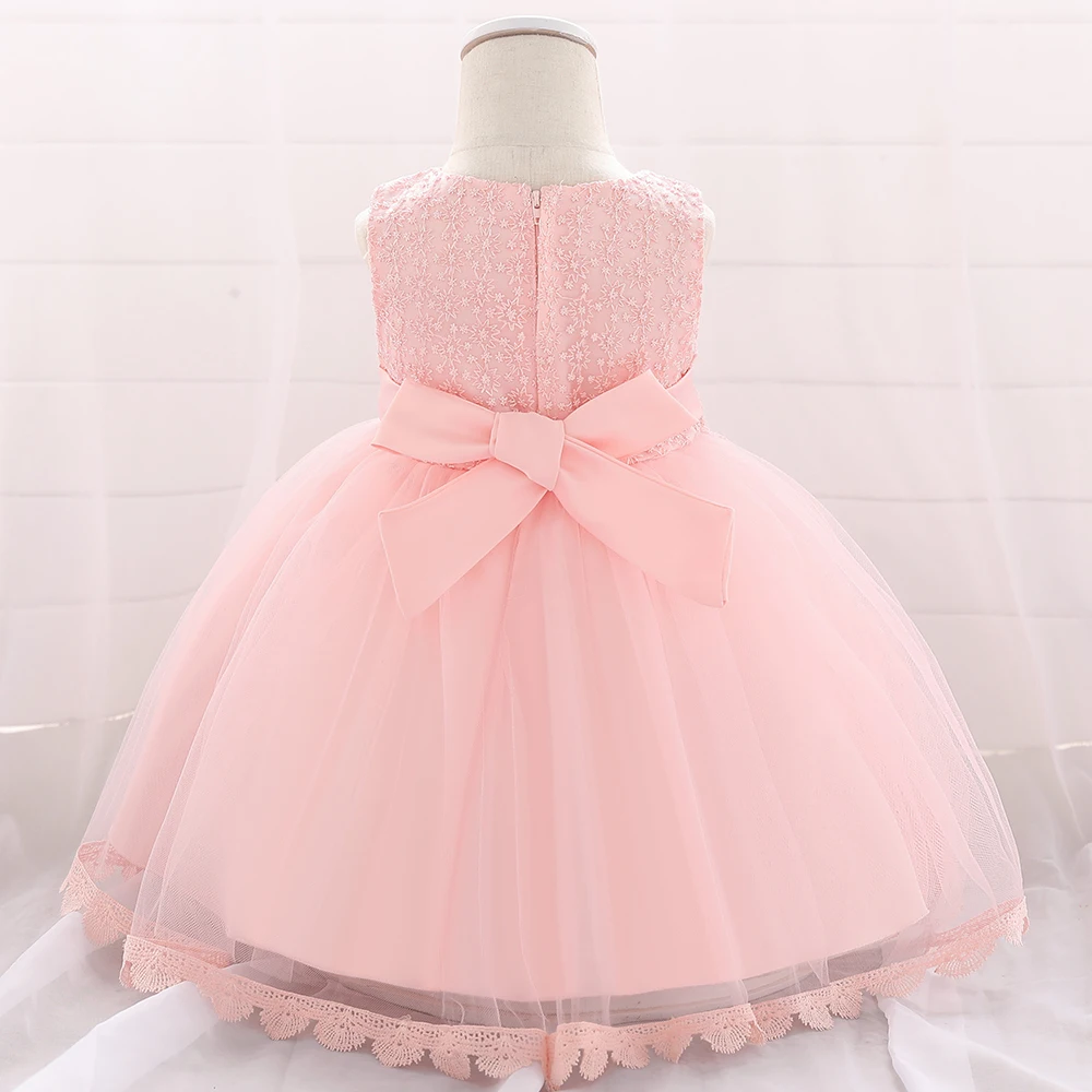 Christmas Celebration Christening First Birthday Dress Baby Girl Party Flower Dresses Child Princess Dress 3 6 12 Month Vestidos