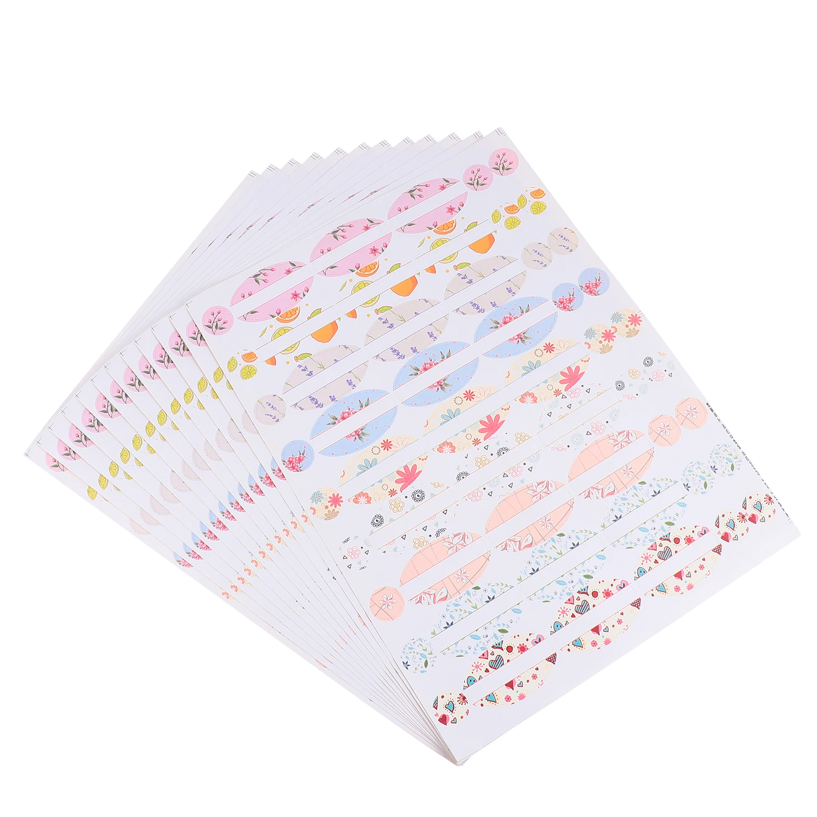 

12pcs 12 Sheets Essential Oil Bottle Stickers Waterproof PVC Labels for Apothecary Perfume Jar Tags Adhesive Decorative