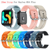 20mm Silicone Sport Band for Haylou RS4 Plus Watch Strap For RS4 Plus  Bracelet Replace Wristbelt For Haylou LS02 Smartwatch