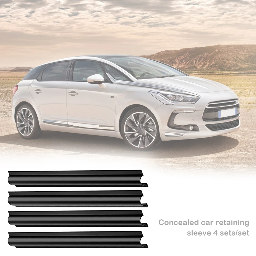 4 قطعة مقاطع كابلات السيارة المخفية المنظمون سلك غطاء خط كم شعاع السيارة المشبك سيارة التصميم السيارات 180*16 مللي متر #4