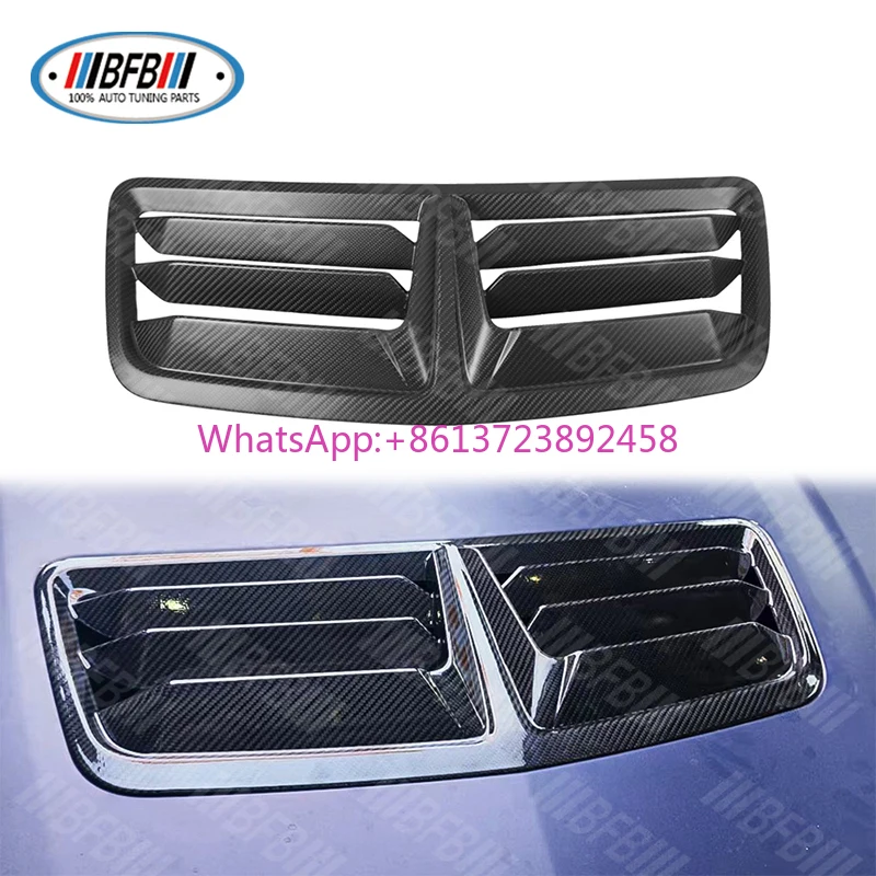 

For Ford Mustang S650 GT Dark Horse 2024+ Hood Vent Matte Dry Carbon Fiber Replacement Carbon Fiber For Car