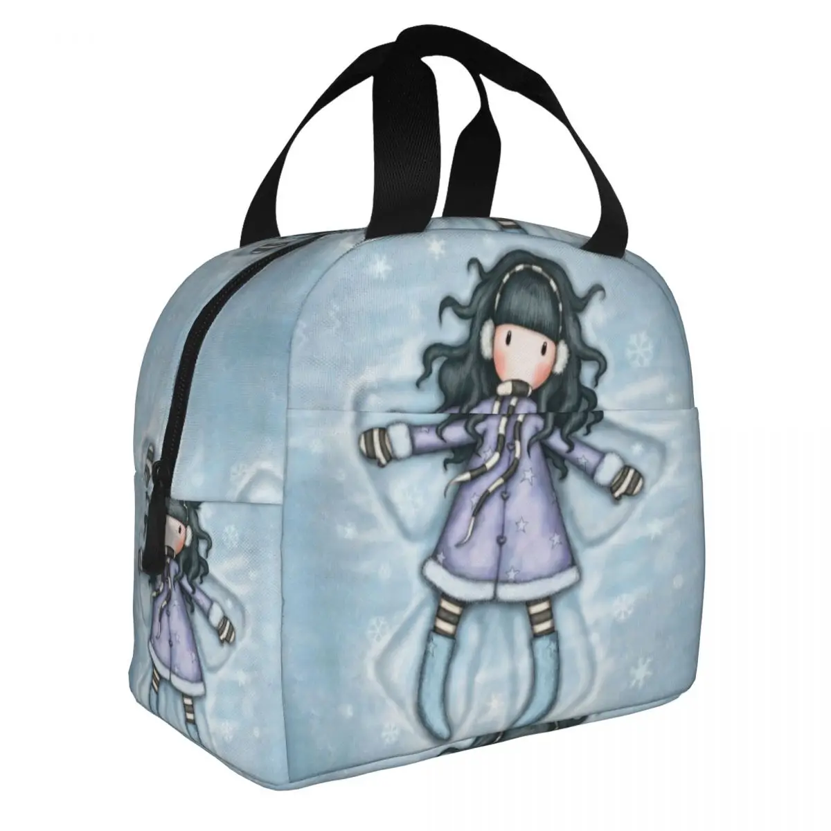 Santoro Gorjuss Doll Insulated Lunch Bag Large Art Cute Cartoon Meal Container Cooler Bag Lunch Box Tote School Picnic Girl Boy