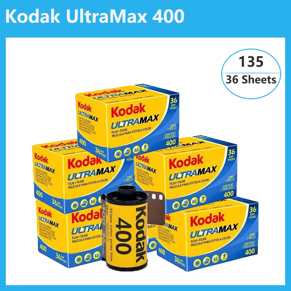 

Original Kodak UltraMax 400 135 Color Film Iso 400 36 Sheets Of 35mm Film 36 Exposures For Kodak M35/M38/Fujifilm Film Cameras