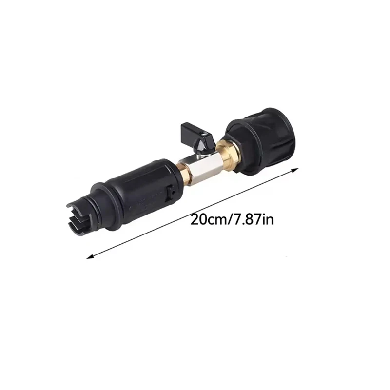 High Pressure Washer Nozzle Sprayer Quick Plug Angle Adjustable With Valve to Control Water Flow for Karcher Lavor 3000PSI