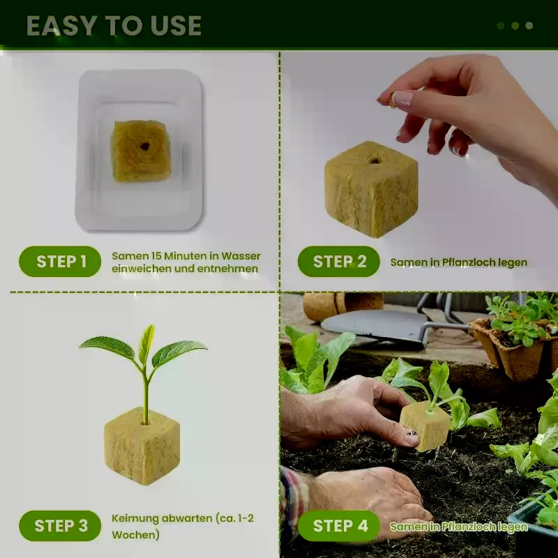 Plant Growth Regulator - Cubetti di Lana di Roccia per