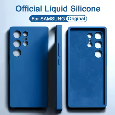Liquid Silicone Shockproof Case For Samsung Galaxy S25 S24 S23 S22 S21 Ultra Case A14 A34 A54 A53 A15 A25 A35 A55 5G Phone Cover