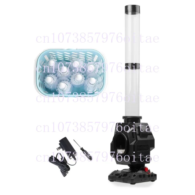 

13803BH комплект машины для подачи бадминтона, штатив, одиночная практика, спарринг, простой портативный автоматический передатчик