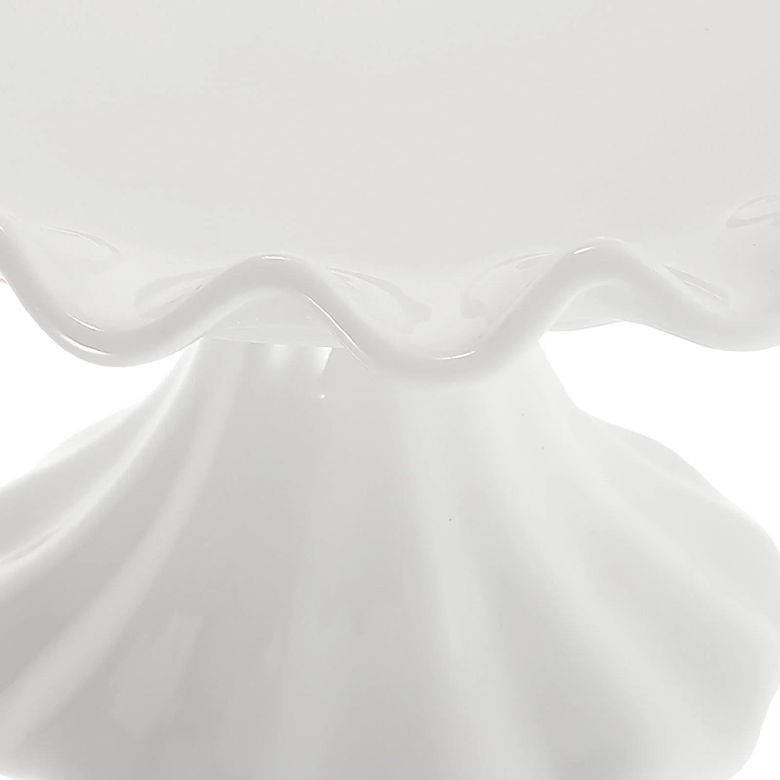 Elegant European Ceramic Cake Footed Tray for Fruits Desserts Home Party Unique Bright Colors Decorative