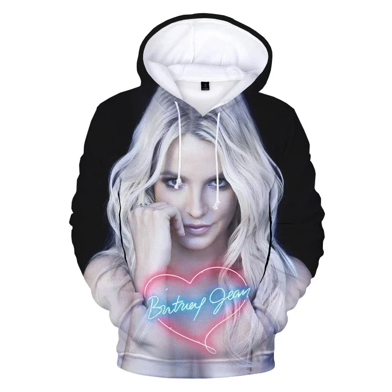 Britney Spears 3D Print Hoodie Unisex Streetwear Women Sweatshirts Men Fashion Casual Long Sleeve Pullover Oversized Hoodies