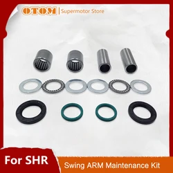 OTOM Motorcycle Swing Arm Repair Kit Steel Bushing Bearing Oil Seal For GUIZUN SHR ZH250GY NC BOSUER BSE TITAN M2 KAYO K6 T6 J5