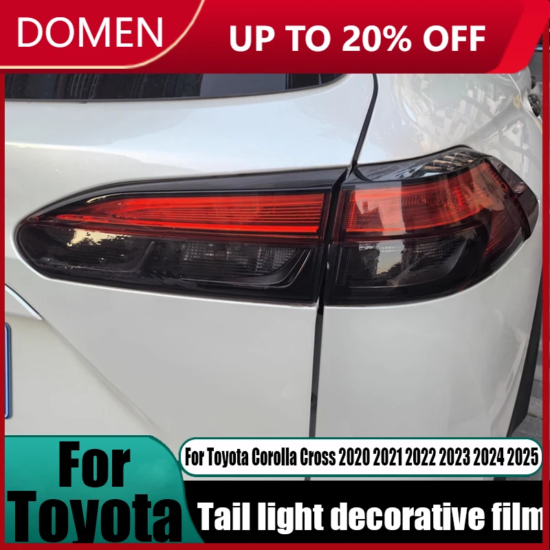Tail light decoration film car modification supplies color changing film For Toyota Corolla Cross 2020 2021 2022 2023 2024 2025