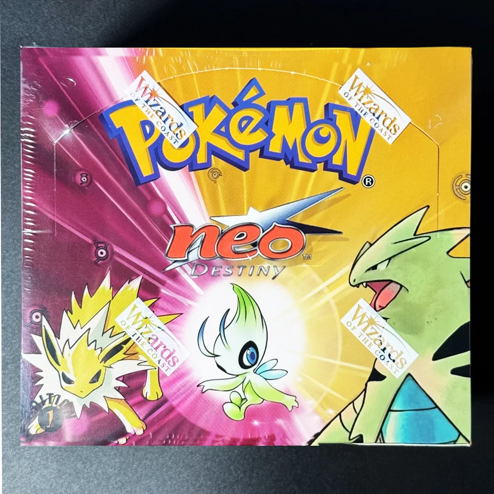 

Pokémon 1st Edition 2002 WOTC Neo Destiny Booster Box Unopened Proxy Rare PTCG Proxy DIY Anime Game Cards Collectible Toys Gifts