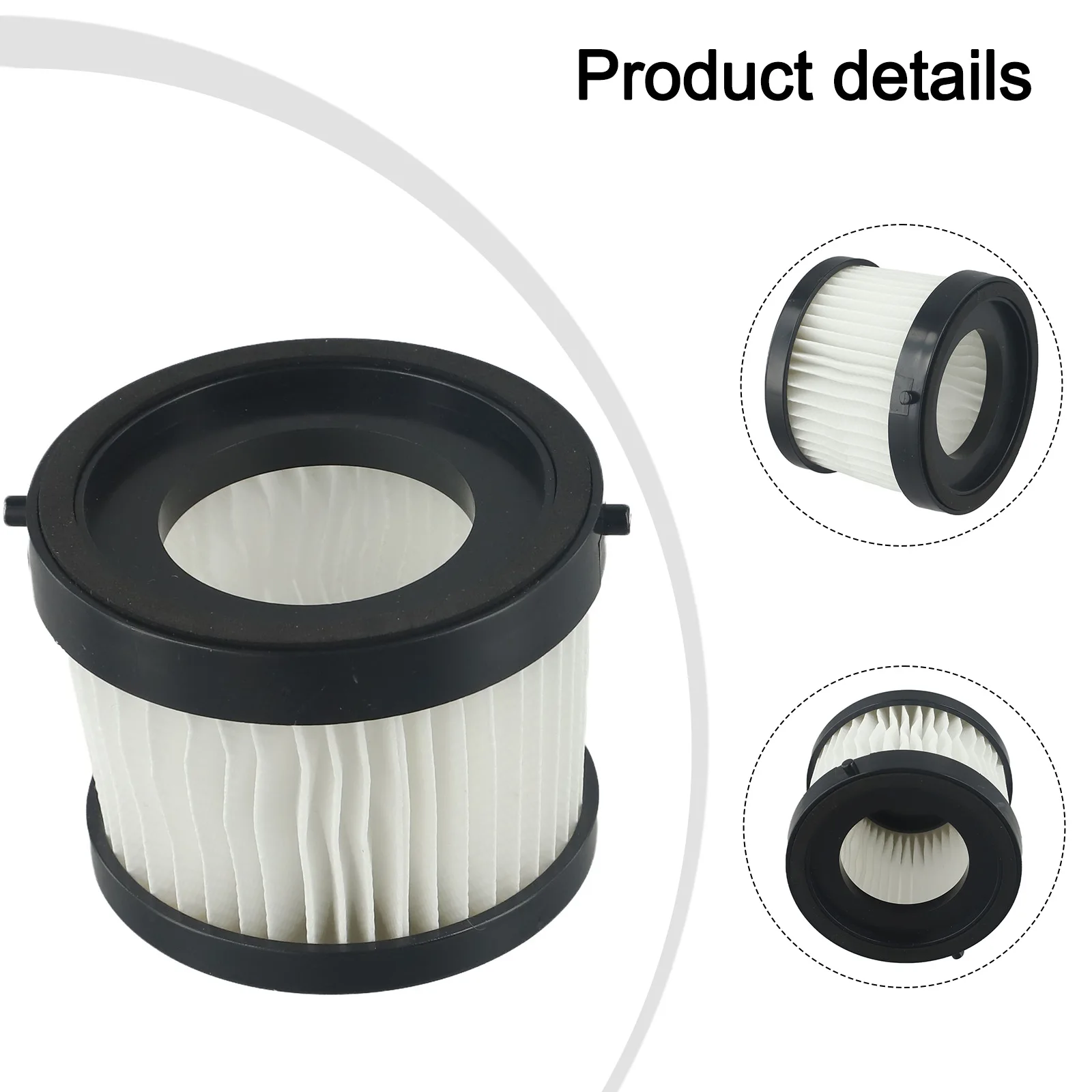 

Фильтр для YOFIDRA Сменный фильтр Прочные строительные ловушки для волос домашних животных Высококачественная фильтрация улавливает мелкие частицы пыли