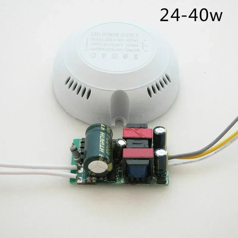 1PC LED Driver Power Supply 8-24W/24-36W/12-24W/24-40W For Ceiling Light Lamp With Round Box Lighting Parts 69*25mm