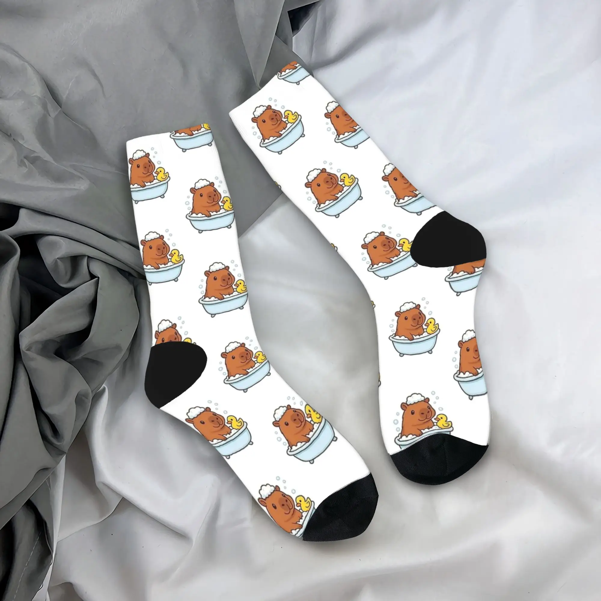 لطيف كابيبارا دش جوارب نمط الترفيه الجوارب الخريف عدم الانزلاق الجوارب النساء الرجال تشغيل جوارب عالية الجودة