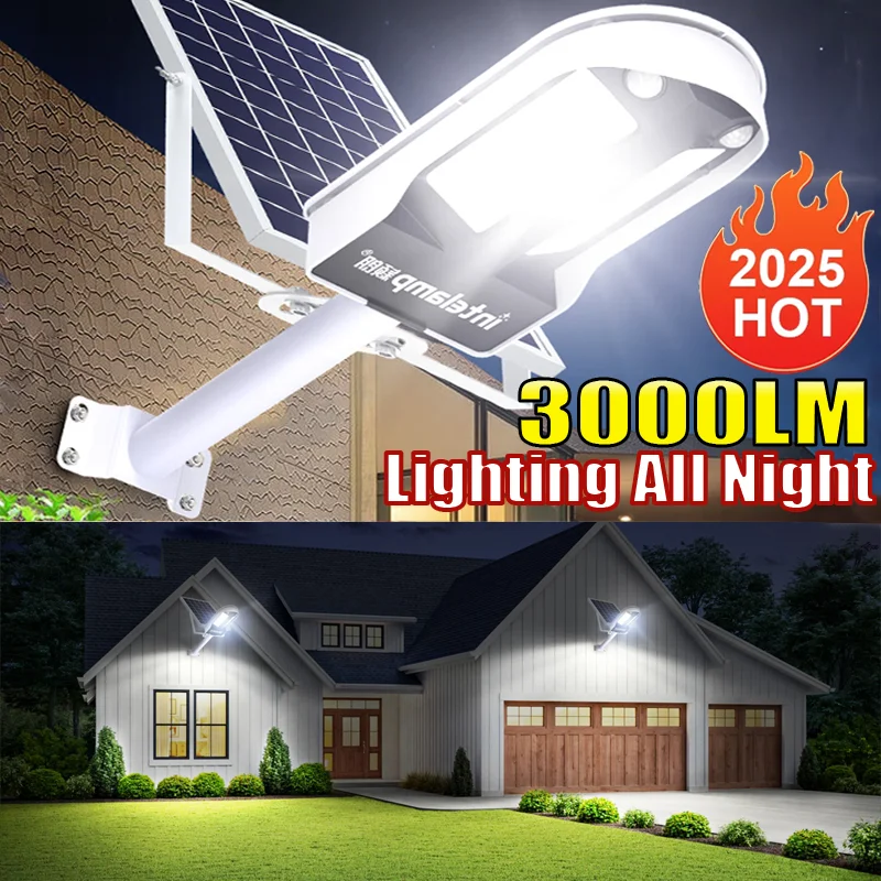 

2025 New Super Bright 108LED Solar Lamp Outdoor Garden Solar Led Light Waterproof Sunlight Powered Spotlight with Motion Sensor