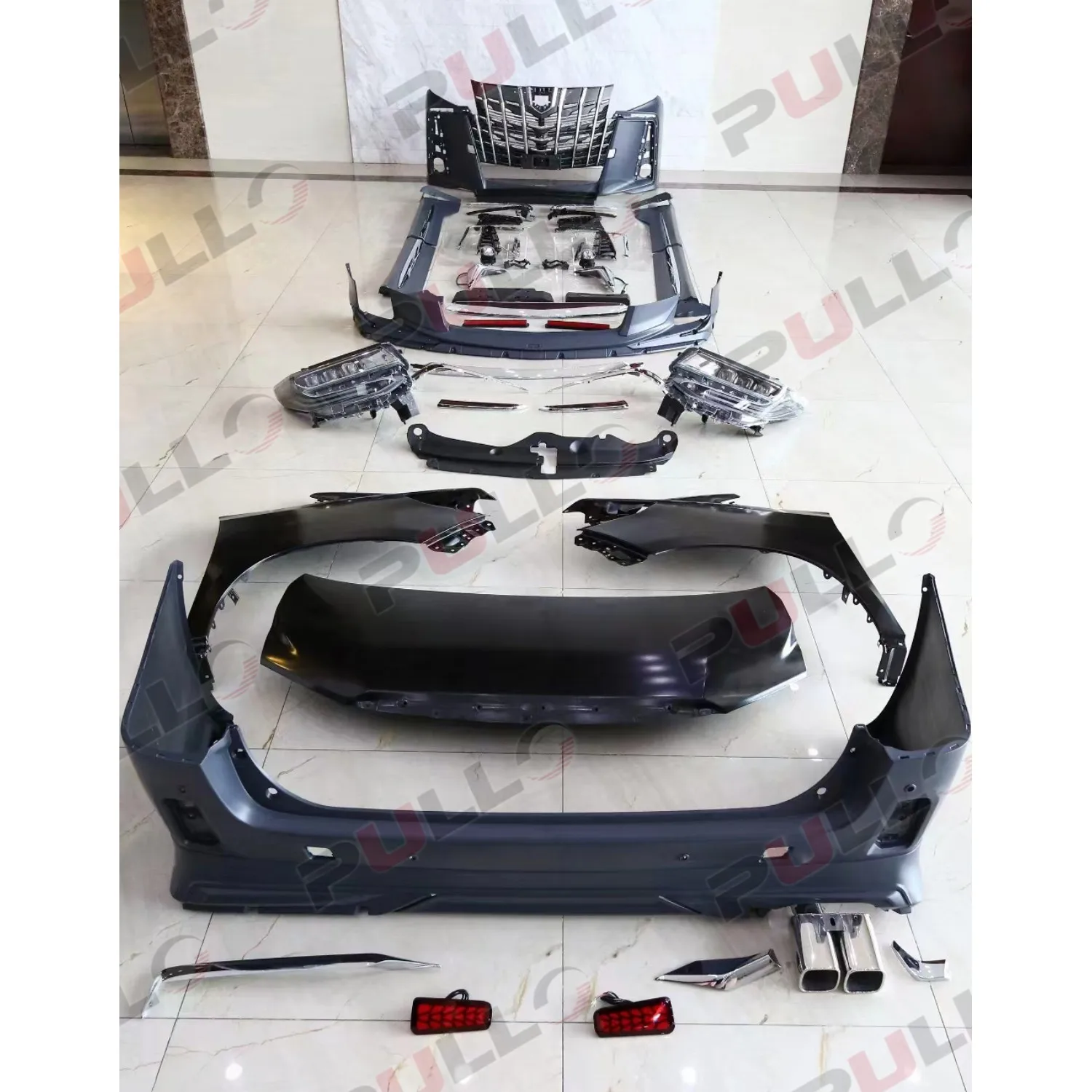 

Car Bumpers for Toyota Alphard 08-14 to 18-23 Model Include Front and Rear Bumper Grille Side Skirts Hood Fenders Headlights