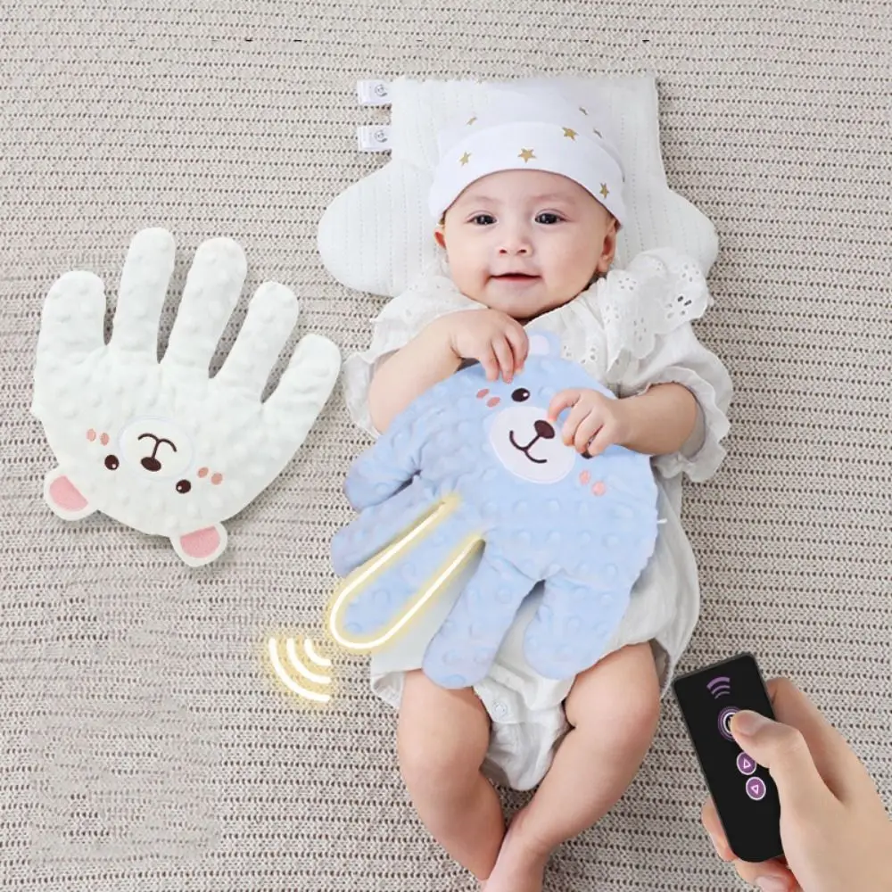 Guante de mano con Control remoto para bebés, palma calmante, bofetada automática, ayuda para dormir, almohada antigolpes, almohada de mano calmante ergonómica