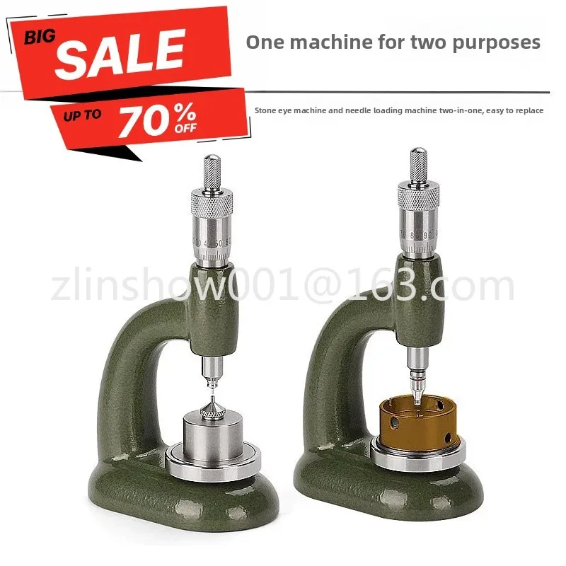gemstone, drilling, needle loading , watch movement machine, dual-purpose repair tool