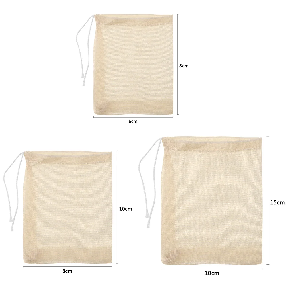 20pcs/Lot Tea Bags Disposable Tea Filter Bags Cotton Gauze Tea Bag with String Heal Seal for Coffee Herb Loose Tea Infuser