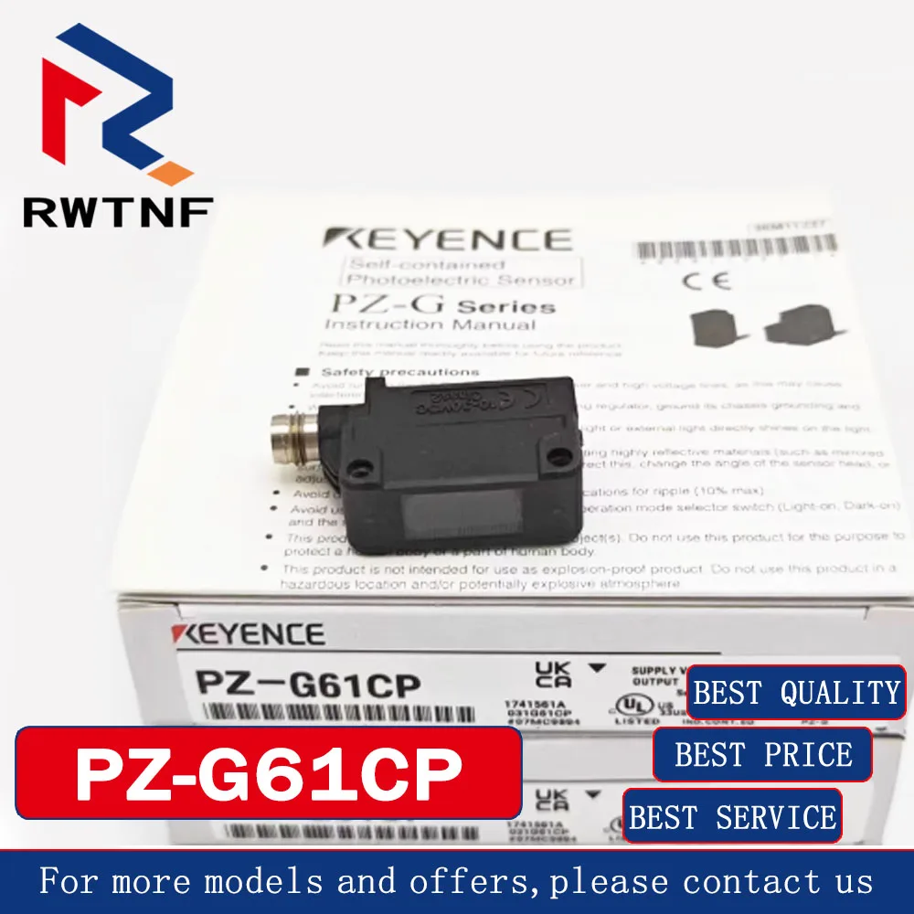 

Совершенно новый оригинальный PZ-G61CP KEYENCE Мощный легкий разъем M8, фотоэлектрический датчик с возвратом и отражателем