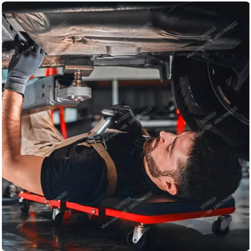 Multifunctional Foldable Automotive Creeper with Universal Wheels for Greasing & Repair
