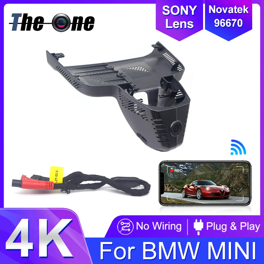 Dash Cam For BMW MINI Cooper, Cooper S, Hatchback, Electric EV 2025, 2160P Dashcam, Night Vision, Auto Recording, G-Sensor, WDR