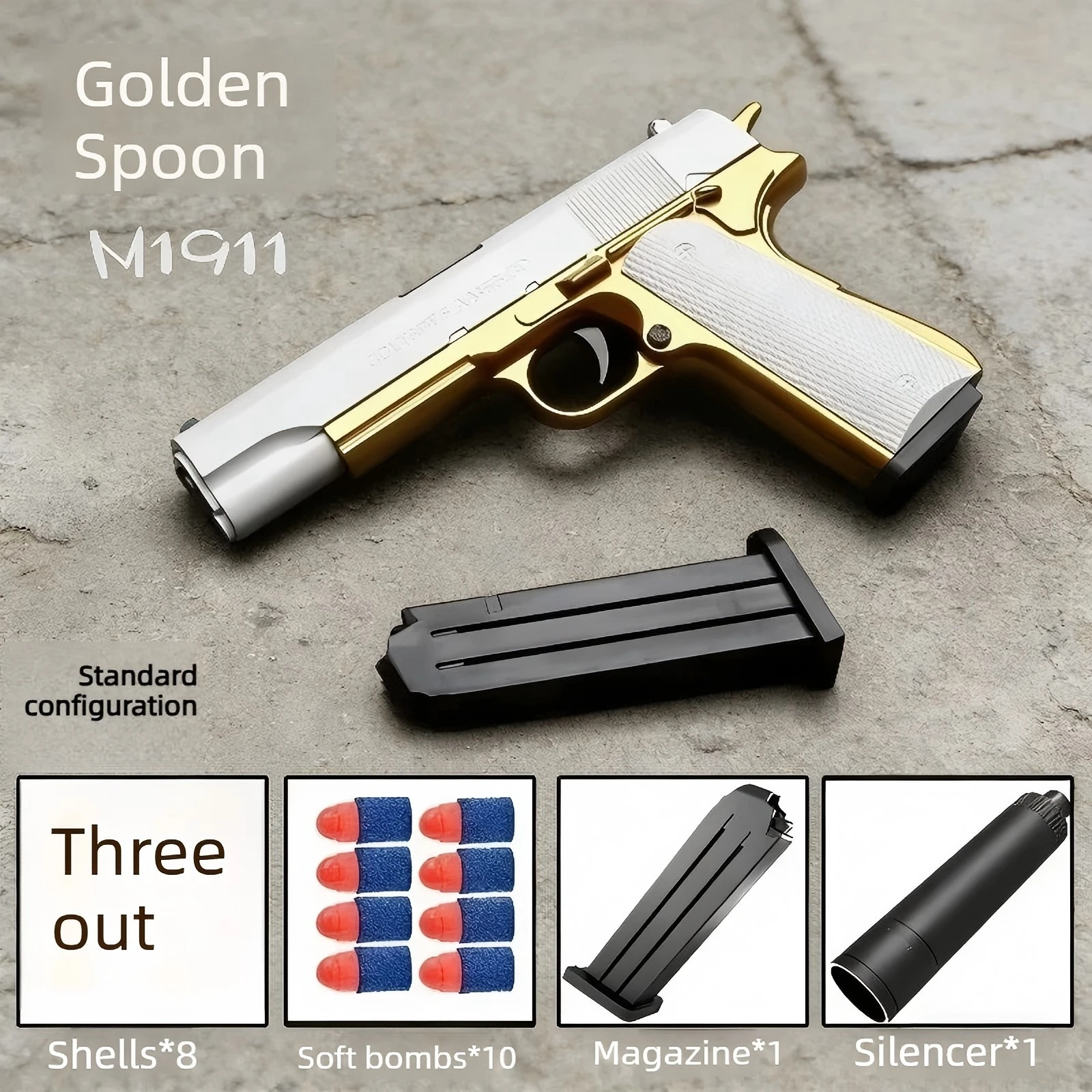 2026 Shell Ejecting Airsoft Pistol Soft Bullet Toy Gun for Boys Children Outdoor Shooting Game Ideal Toy Gift