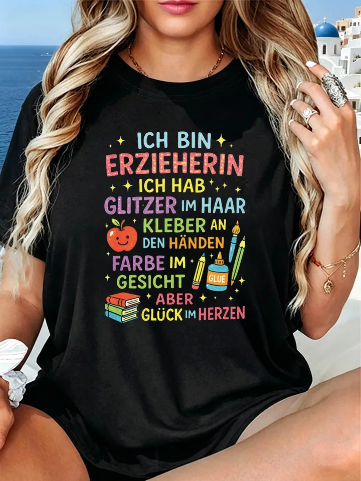 Teacher Appreciation Glitter T Shirt for Women