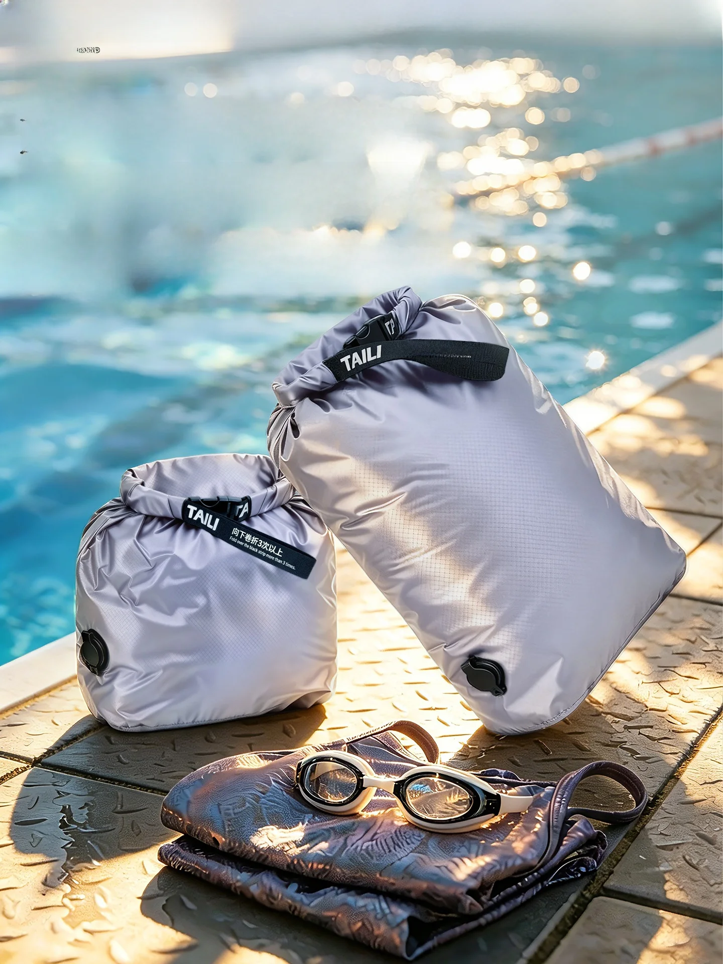 ポータブル防水水泳フィットネス収納バッグ旅行用汚れた服用分離バッグアウトドアクライミングに必須のギア