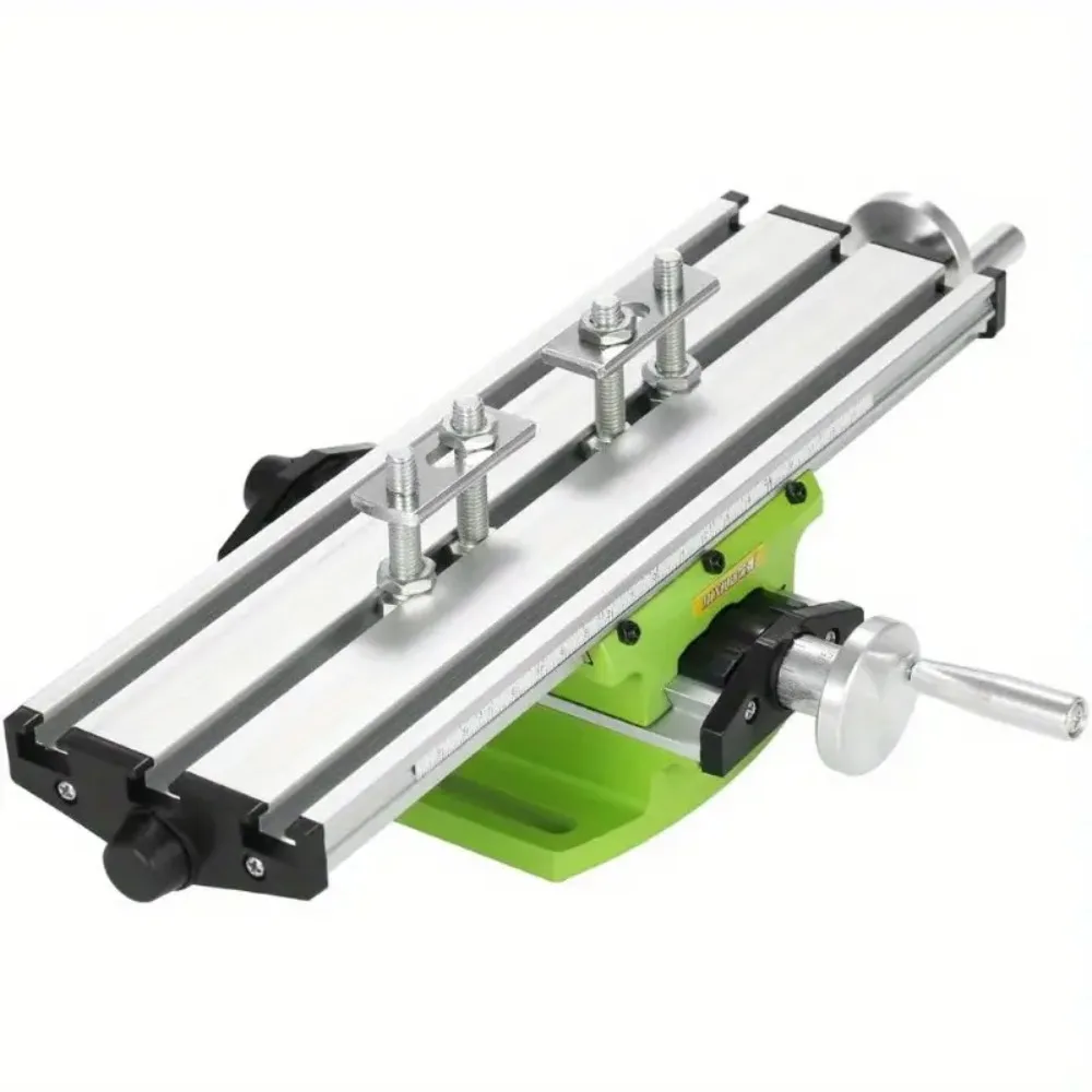 Wielofunkcyjny Stół Roboczy Frezarka Stół Przesuwny Imadło Regulacja Stół Roboczy z Szczypcami Płaskimi do Wiertarki