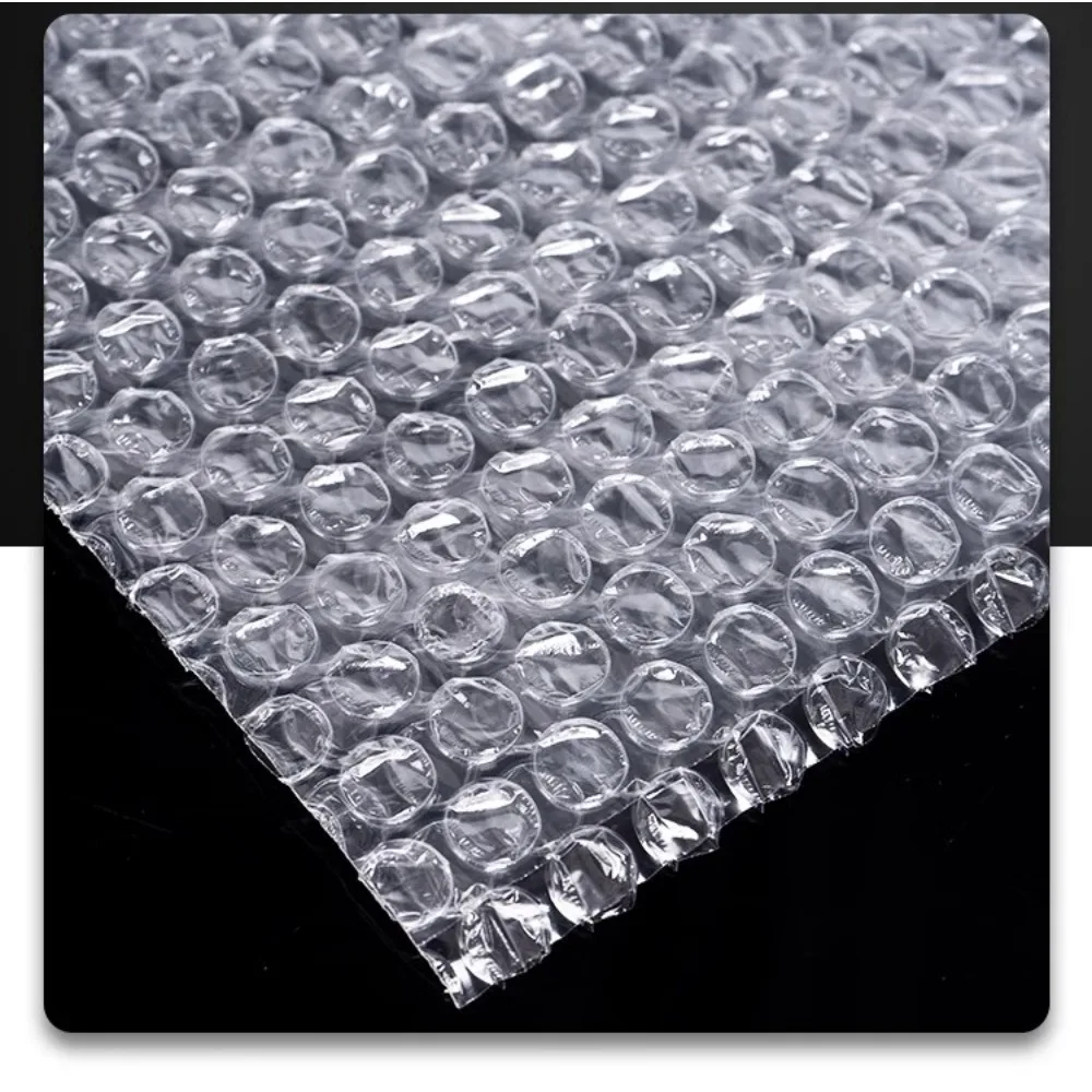 50pcs 10x20cm Plastic Wrap Envelope White Bubble Packing Bags PE Clear Shockproof Packaging Bag Double Film Bubble Bag