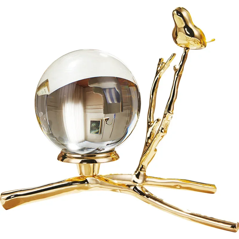 Crystal ball ornaments, shooting props and accessories, home living room decoration model room furnishings