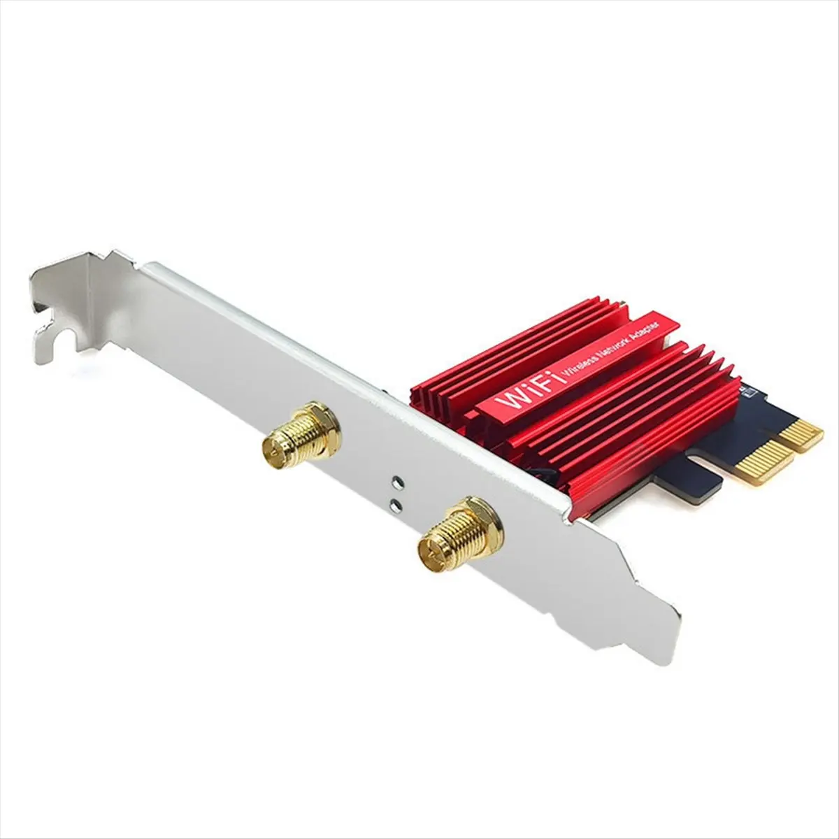 OK QCNFA765 WiFi6E WiFi Card PCIE Wireless Adapter 5970M Triple Band 2.4G/5G/6G BT5.2 802.11AX 10DB Antenna for Win10/Win11