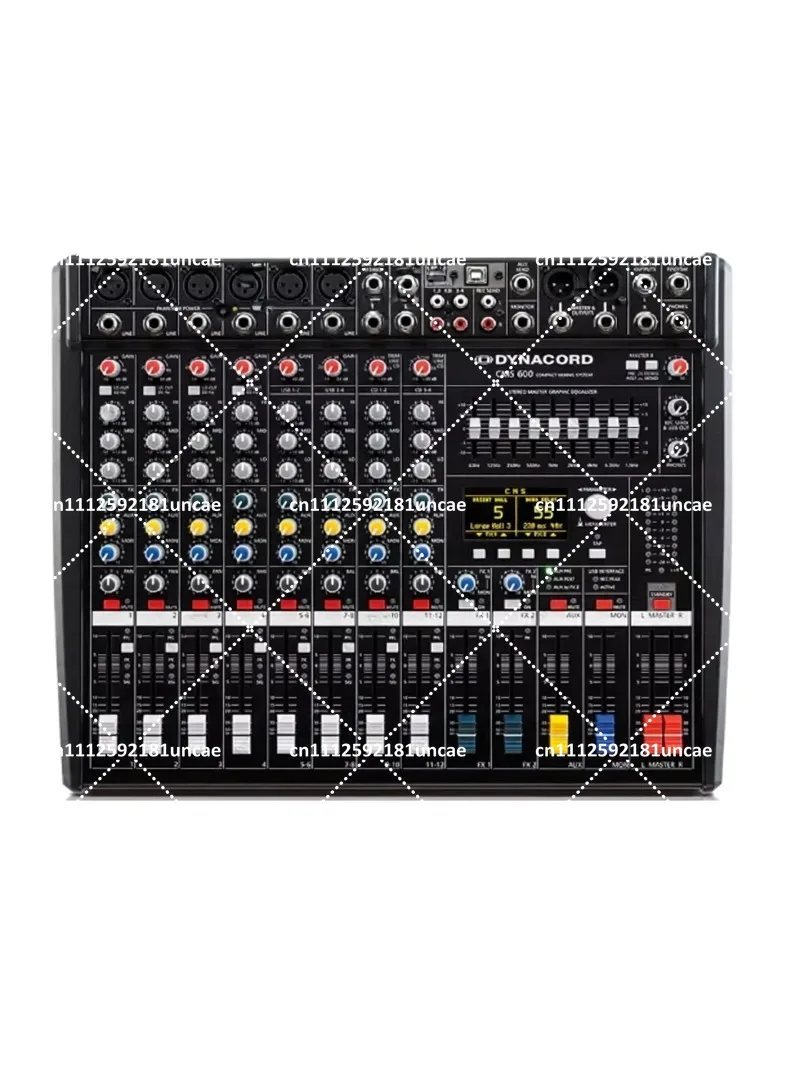 Professional 10 Channel Mixing Console, 4 Mono + 2 Stereo with Dual 99 Effects, Audio Mixer for Live Sound & Recording