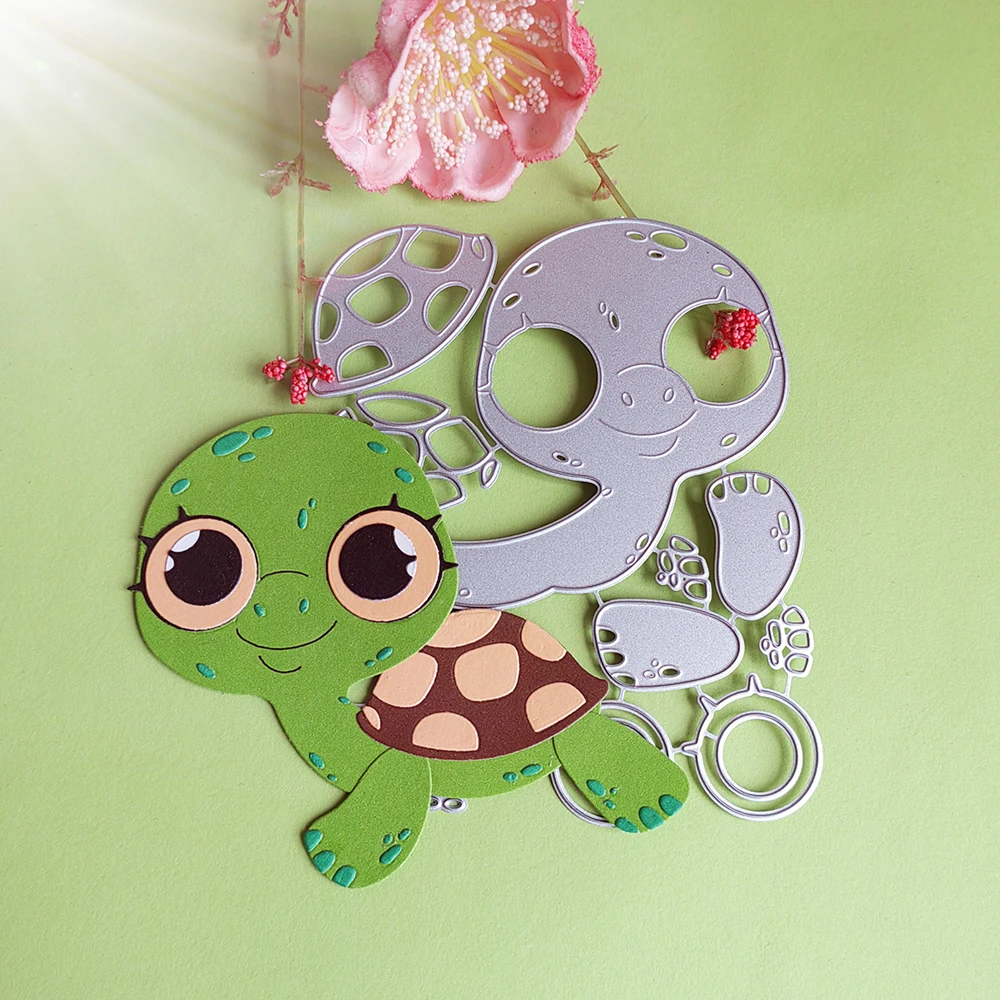 

New and exquisite animal turtle cutting dies scrapbook decoration embossed photo album decoration card making DIY crafts