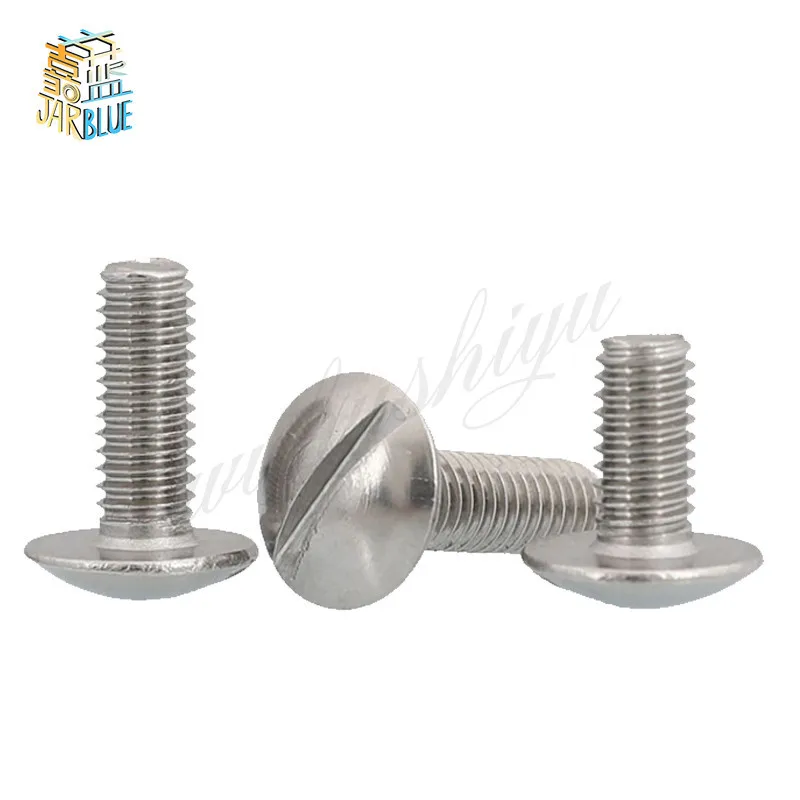 1-5X M2 M2.5 M3 M4 M5 M6 304 A2-70 Stainless Steel Large Size Oversize Super Big Slotted Truss Round Head Bolt Screw GB947